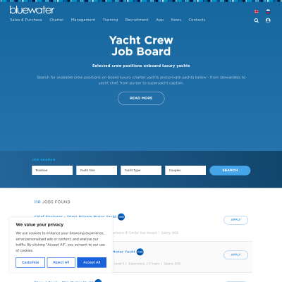 Screenshot of The Best Yacht Crew Job Vacancies Available Today