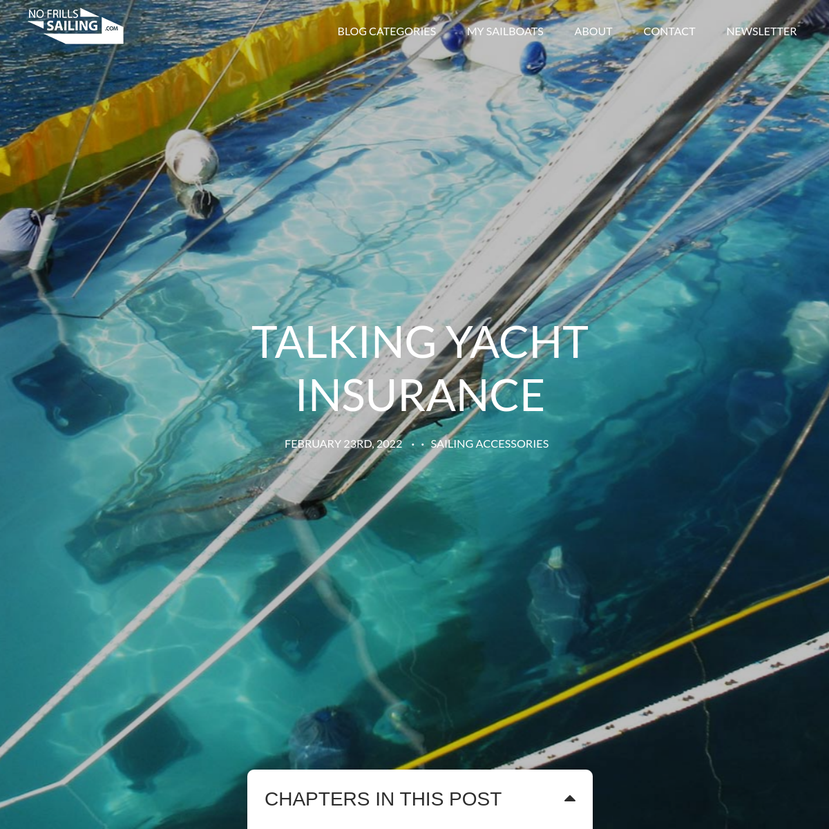 Screenshot of Talking Yacht Insurance |