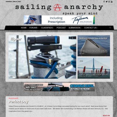 Screenshot of Sailing Anarchy