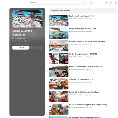 Screenshot of Sailing Australia (SERIES 1) - YouTube
