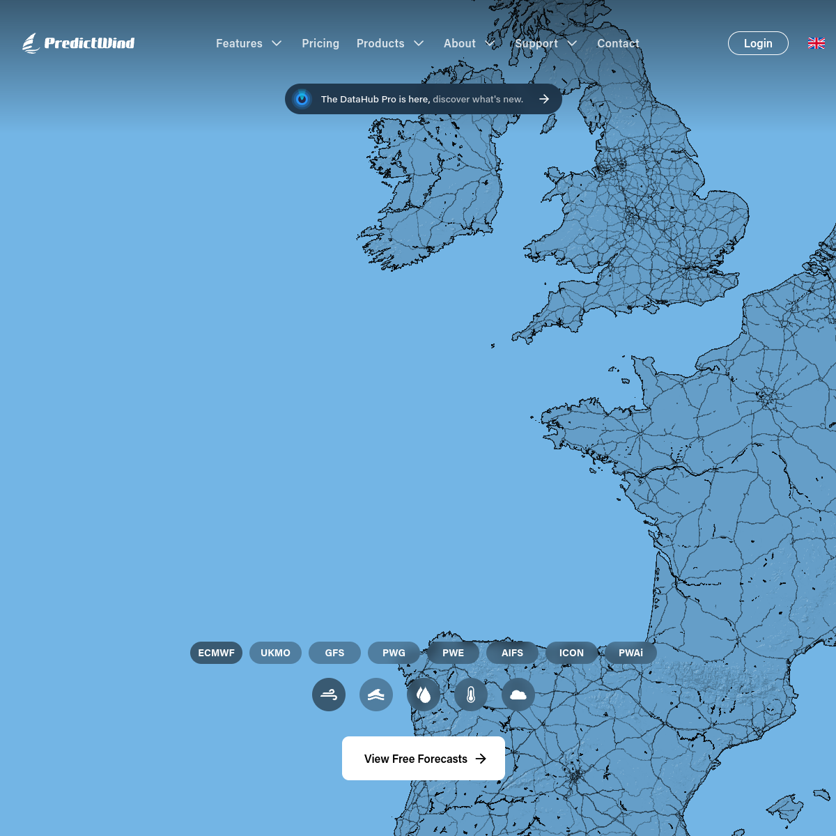 Screenshot of PredictWind