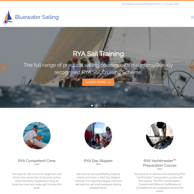 Screenshot of Caribbean Sailing Charter Vacations | Grenada & Grenadines