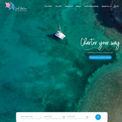 Screenshot of Conch Charters: BVI Yacht Charters since 1987 | Home