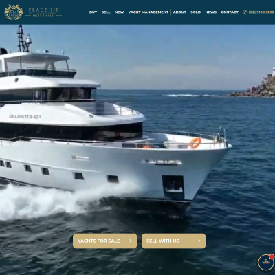Screenshot of Flagship International Yacht Brokers | Boat Broker | Sydney