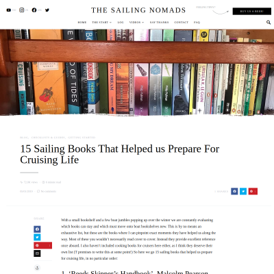 Screenshot of 15 Sailing Books That Helped us Prepare For Cruising Life